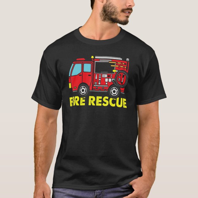 Camiseta Rescate de incendios para bomberos (Anverso)