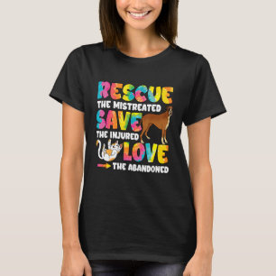 Camiseta Rescate De Los Maltratados Salven A Los Perros De