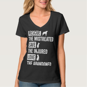 Camiseta Rescate De Los Maltratados Salven El Amor Herido D