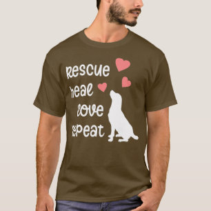 Camiseta Rescate de perro Mamá Mamá Rescate Animal Perro Pe