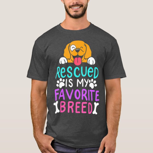 Camiseta Rescate de perros Adopta Adopción (Anverso)