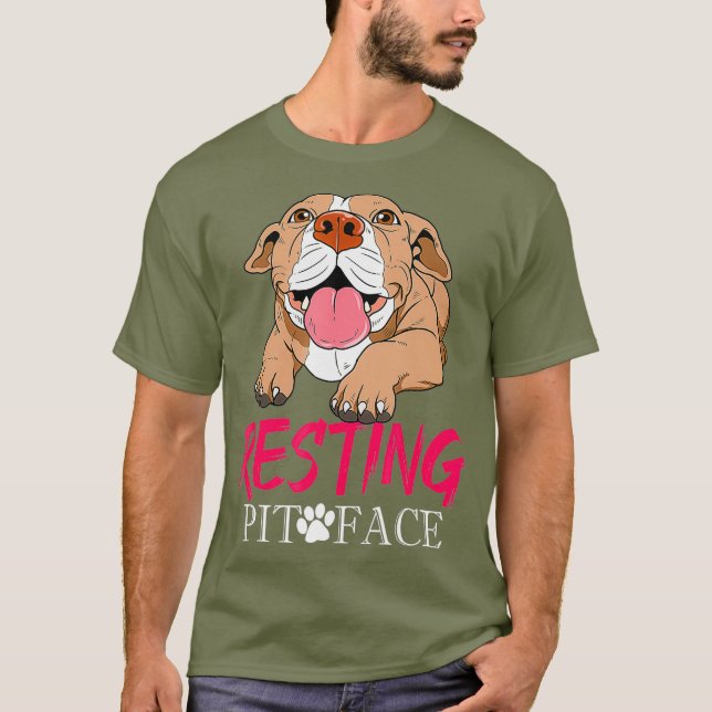 Camiseta Rescate de perros con amante de Pitbull (Anverso)