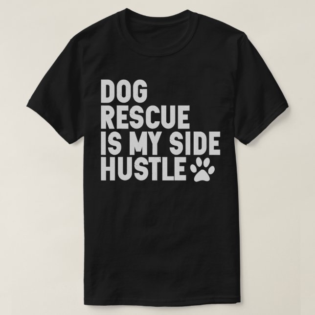 Camiseta Rescate de perros es mi coartada, los perros secue (Diseño del anverso)