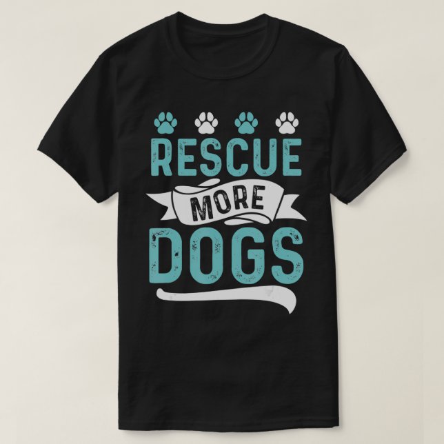 Camiseta Rescate de perros para el refugio de animales Resc (Diseño del anverso)