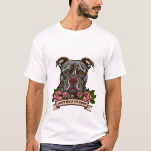 Camiseta Rescate de Pitbull Papá No Intimides a Mi Raza