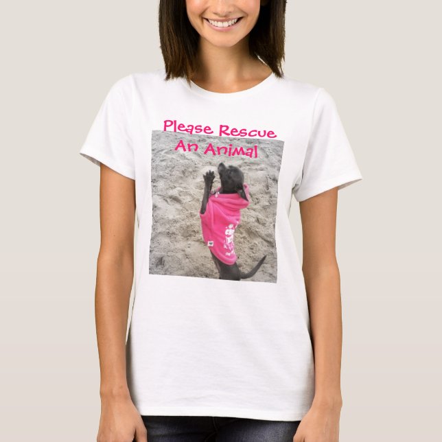 Camiseta Rescate de un animal (Anverso)