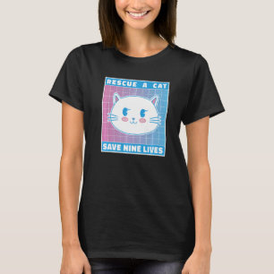 Camiseta Rescate De Un Gato Guarda Nueve Vidas Kit De Anima