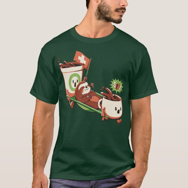 Camiseta Rescate del café Lunes de cafeína Slote por Tobe F (Anverso)