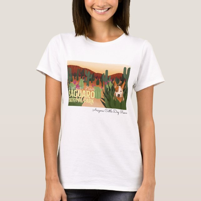 Camiseta Rescate del perro del ganado de Arizona - parque (Anverso)