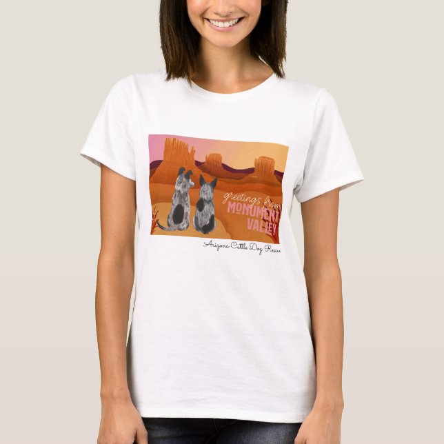 Camiseta Rescate del perro del ganado de Arizona - valle (Anverso)