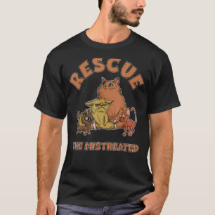 Camiseta Rescate Del Voluntario De Refugio Animal De Gatos