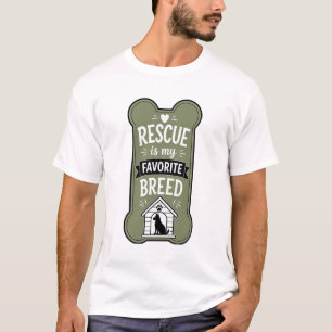Camiseta Rescate Es Mi Raza Favorita Diseño para Amantes