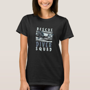 Camiseta Rescate Escuadrón de buceo Escuadrón de buceo prof