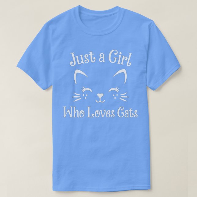 Camiseta Rescate Kitty - Sólo Un Chica que ama a los gatos, (Diseño del anverso)