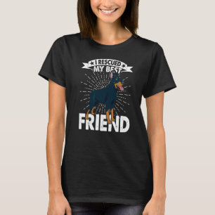 Camiseta Rescaté la adopción de mi mejor amigo que salva a 