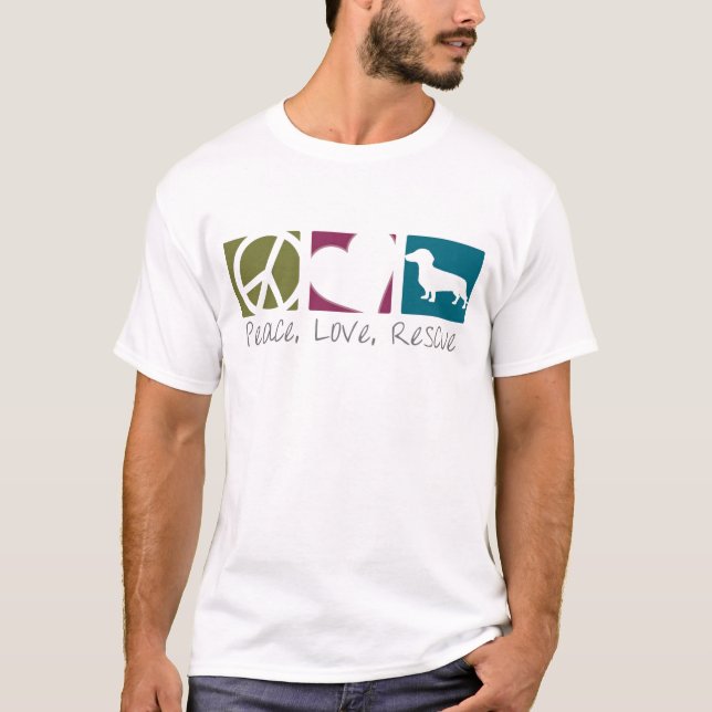 Camiseta Rescate la Florida del sur del Dachshund (Anverso)