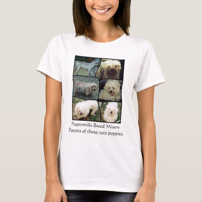 Camiseta Rescate maltés del puppymill (Anverso)