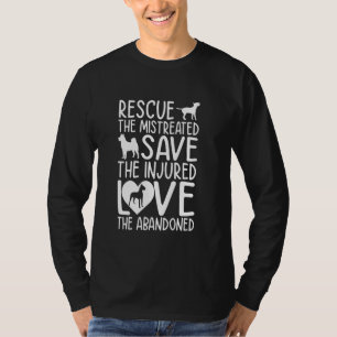 Camiseta Rescate maltratado Salven amor herido Abandonado A