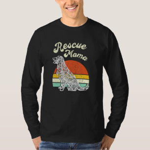 Camiseta Rescate Mamá Huella de Garra Orgullosa Perra de Ac