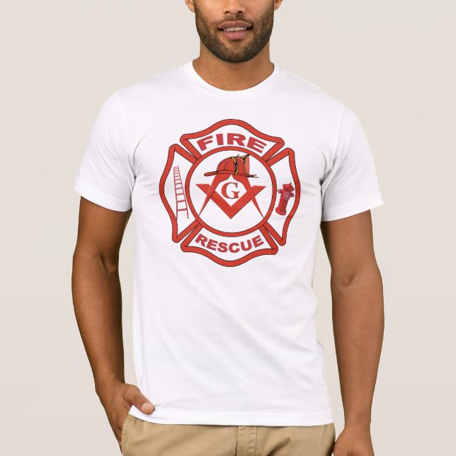 CAMISETA RESCATE MASÓNICO DEL FUEGO (Anverso)