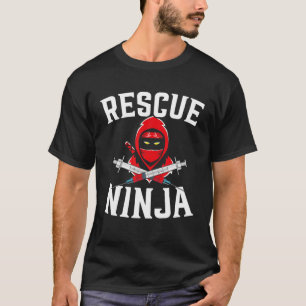 Camiseta Rescate Mercenario Ninja Shuriken Kunai Shinobi Nu
