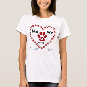 Camiseta Rescate nacional de perros machos somos un corazón