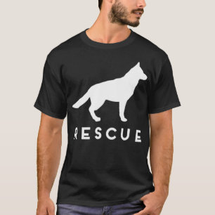 Camiseta Rescate pastor alemán adopta perro refugio