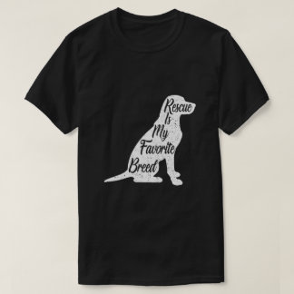 Camiseta Rescate Perro de raza favorita Silhouette