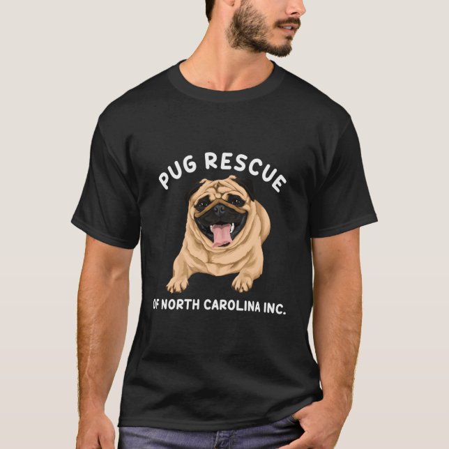 Camiseta Rescate Pug De North Carolina Inc (Anverso)