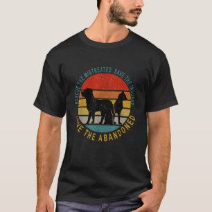 Camiseta Rescate Salva Ama Rescate de Animales Diseño vinta