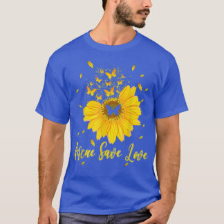 Camiseta Rescate Salvar Amor Flor divertida Mariposa de gir