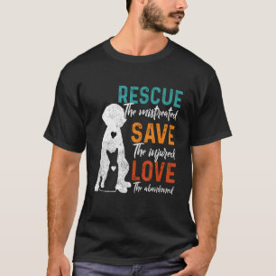 Camiseta Rescate Salvar Amor Rescate Animal Perro Gato