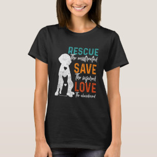 Camiseta Rescate Salvar Amor Rescate Animal Perro Gato