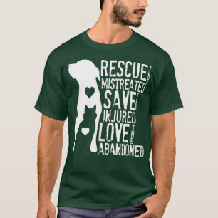 Camiseta Rescate Salvar Amor Rescate Animal Perro Perro Gat