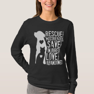 Camiseta Rescate Salvar Amor Rescate Animal Perro Perro Gat
