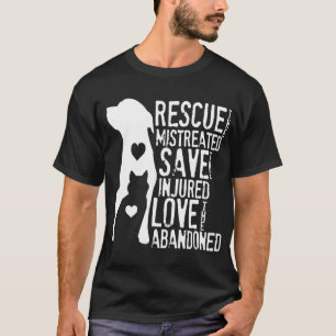 Camiseta Rescate Salvar Amor Rescate Animal Perro Perro Gat
