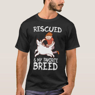 Camiseta Rescate salve amor lindo animal rescate perro gato