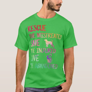 Camiseta RESCATE SAVE LOVE MASCOTA Refugio animal voluntari