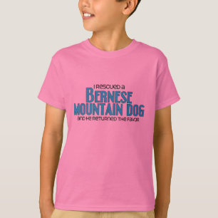 Camiseta Rescaté un perro de montaña de Bernese (el perro