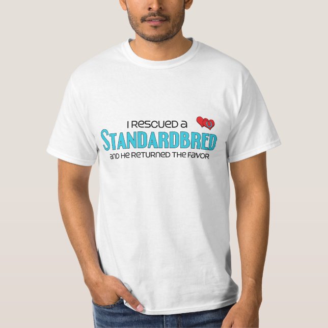 Camiseta Rescaté un Standardbred (el caballo masculino) (Anverso)