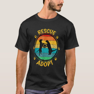 Camiseta Rescate vengativo adopta corazón de garrapata a Ma