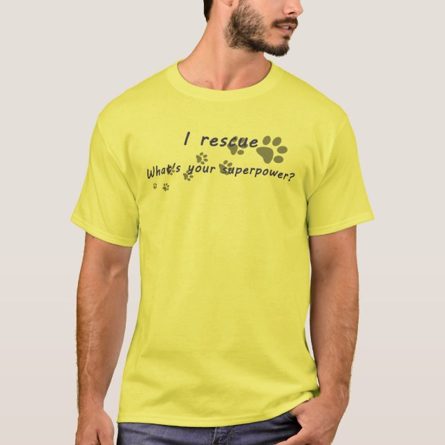 Camiseta Rescato, cuál es su superpotencia (Anverso)