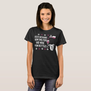 Camiseta Rescato galgos y el vino de las botellas