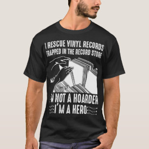 Camiseta Rescato Registros De Vinilo Atrapados En La Tienda