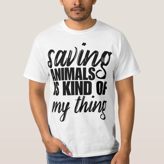 Camiseta Rescue Adop Wildlife Saving Animals Is Kinda My Th (Anverso)