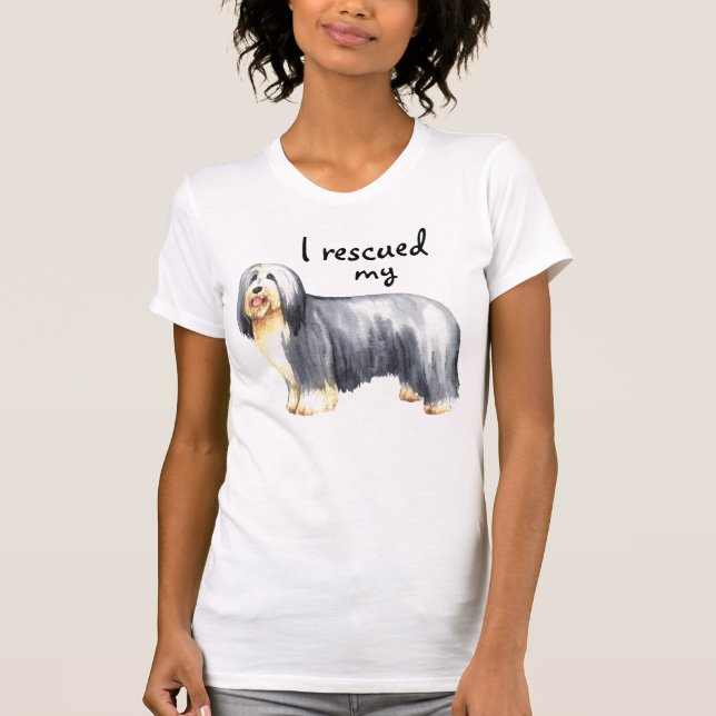 Camiseta Rescue Bearded Collie (Anverso)