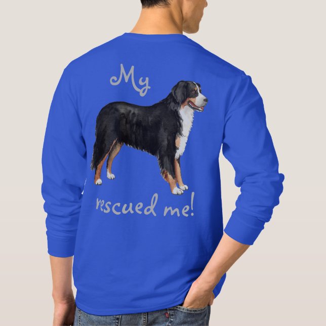 Camiseta Rescue Bernese Mountain Dog (Reverso)
