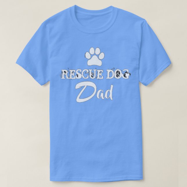 Camiseta Rescue Dog Dad (Diseño del anverso)