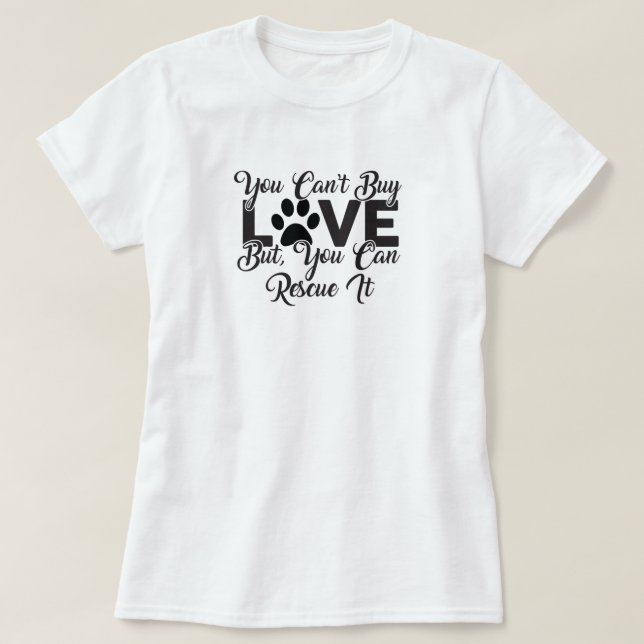 Camiseta Rescue Dog Love T-Shirt (Diseño del anverso)