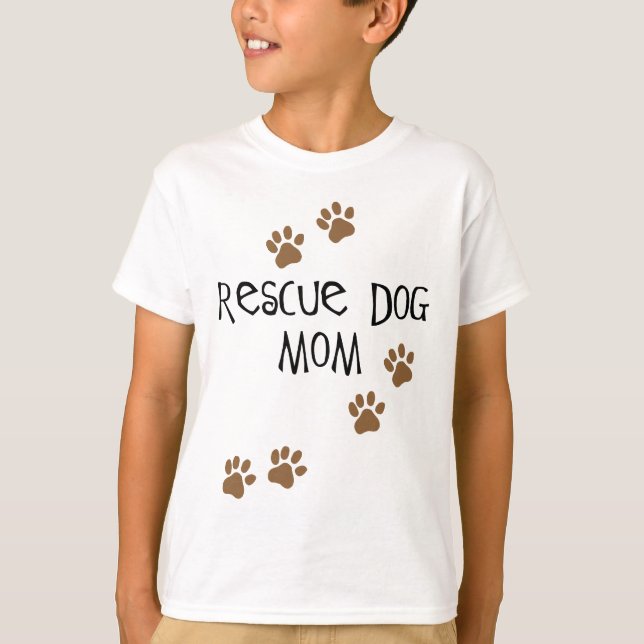 Camiseta Rescue Dog Mom (Anverso)